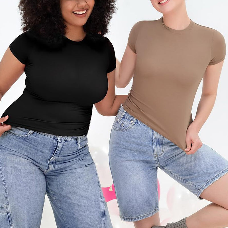 Women's short-sleeved slim-fit T-shirt