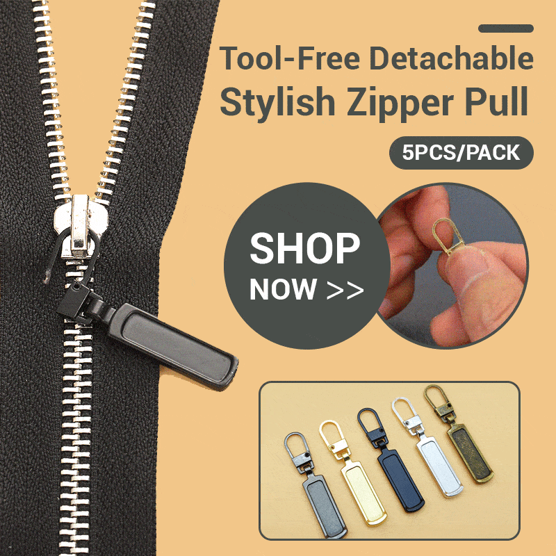 Tool-Free Detachable Stylish Zipper Pull (5PCS)