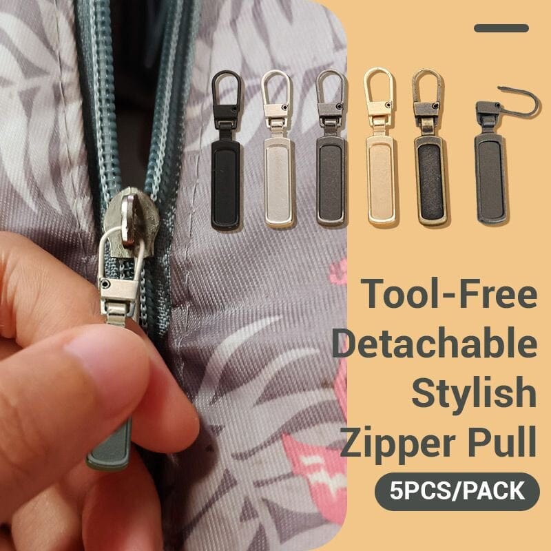 Tool-Free Detachable Stylish Zipper Pull (5PCS)