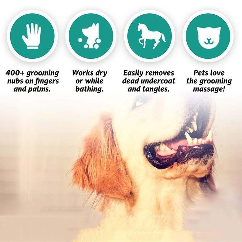 Hirundo® Pet Grooming Gloves For Cats, Dogs & Horses - ( 1 pair )