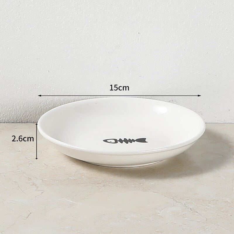Whisker-Friendly Anti-Vomit Cat Plate