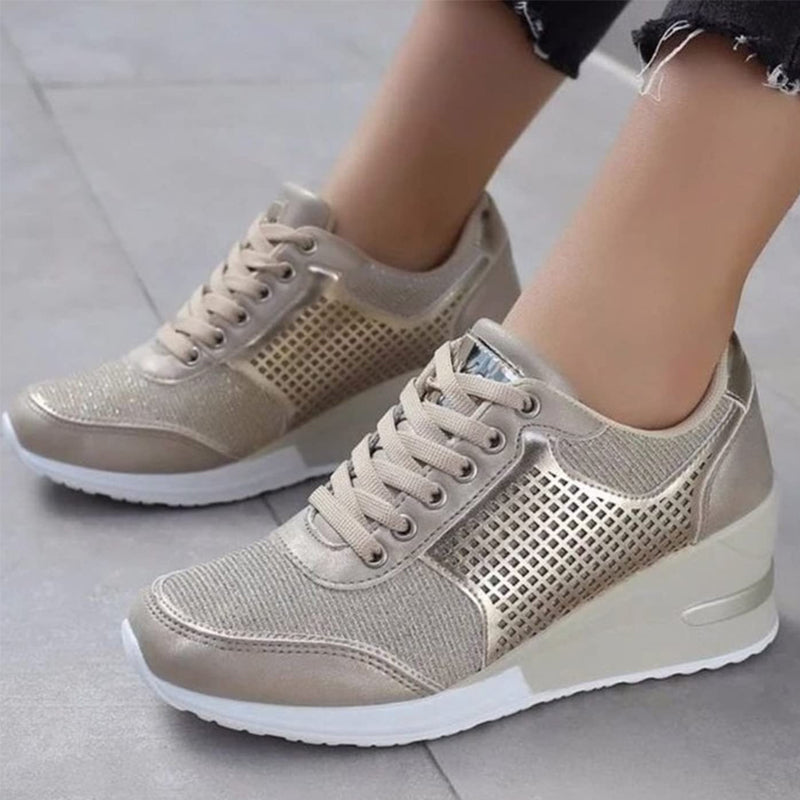 High Heeled Wedge Sneakers For Women