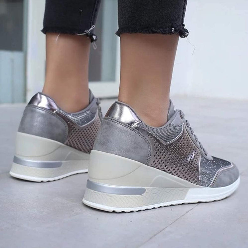 High Heeled Wedge Sneakers For Women