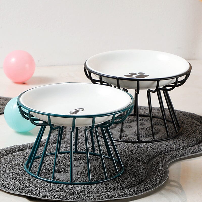 Whisker-Friendly Anti-Vomit Cat Plate